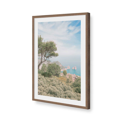 [Color:Walnut], Picture of art in a Walnut frame of the corner