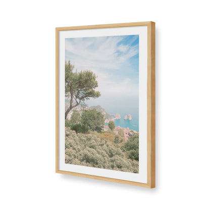 [Color:American Maple], Picture of art in a American Maple frame of the corner