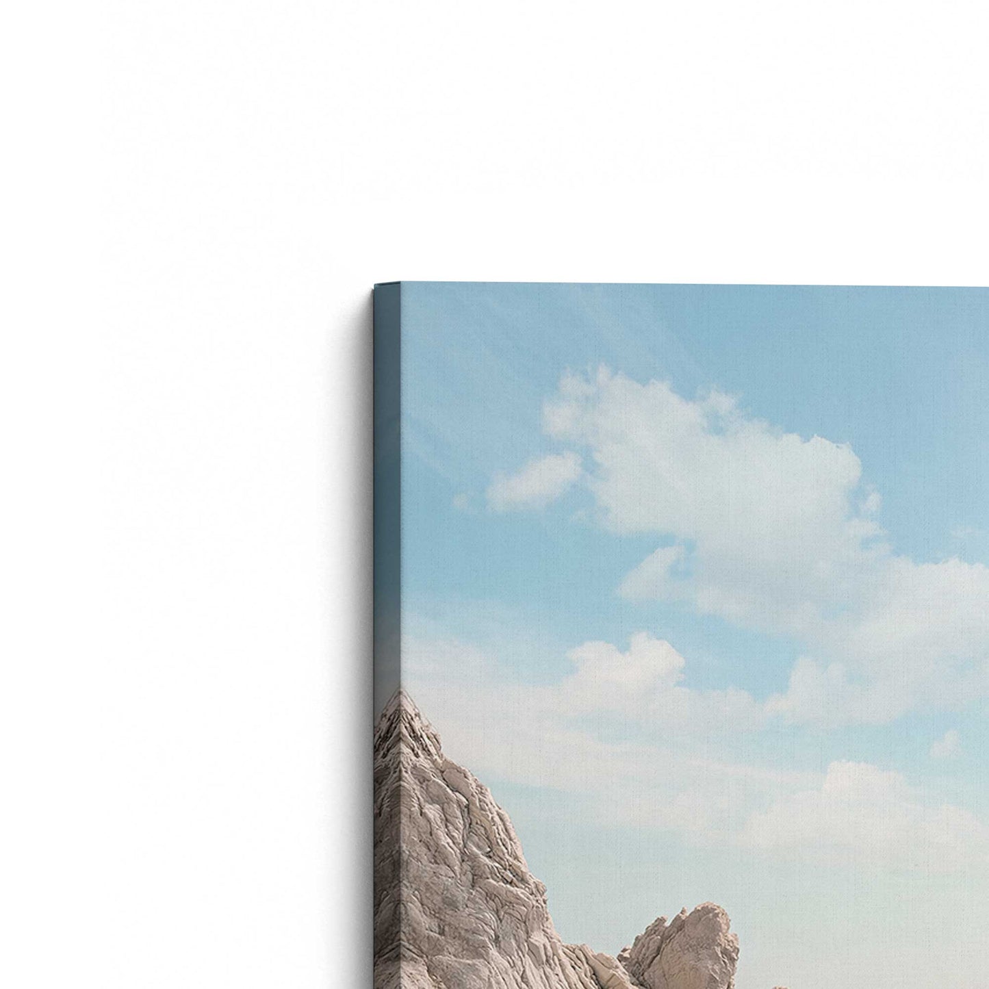 [Color:Stretched Canvas], Picture of the corner of the art