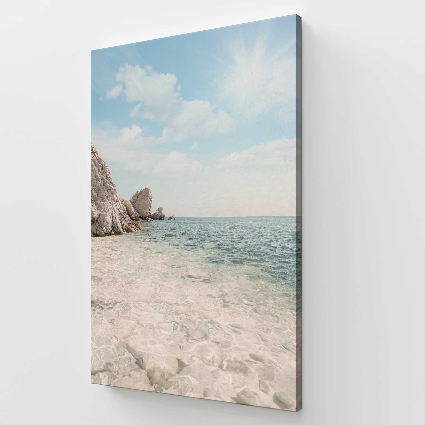 [Color:Stretched Canvas], Picture of art at an angle