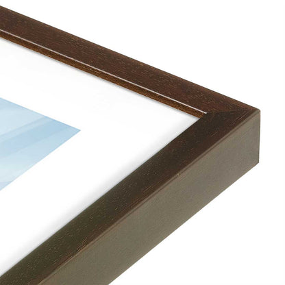 [Color:Brown], Picture of art in a Brown frame at an angle