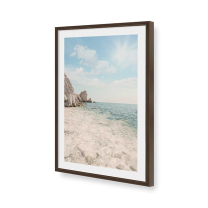 [Color:Brown], Picture of art in a Brown frame of the corner