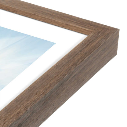 [Color:Walnut], Picture of art in a Walnut frame at an angle