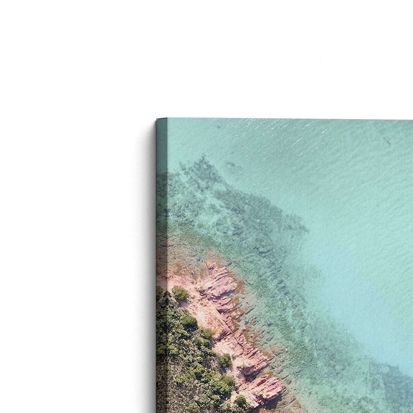 [Color:Stretched Canvas], Picture of the corner of the art