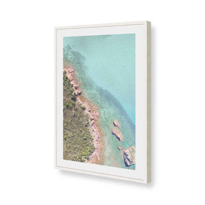 [Color:Opaque White], Picture of art in a Opaque White frame of the corner