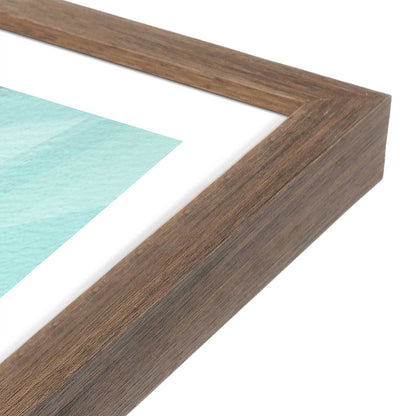 [Color:Walnut], Picture of art in a Walnut frame at an angle