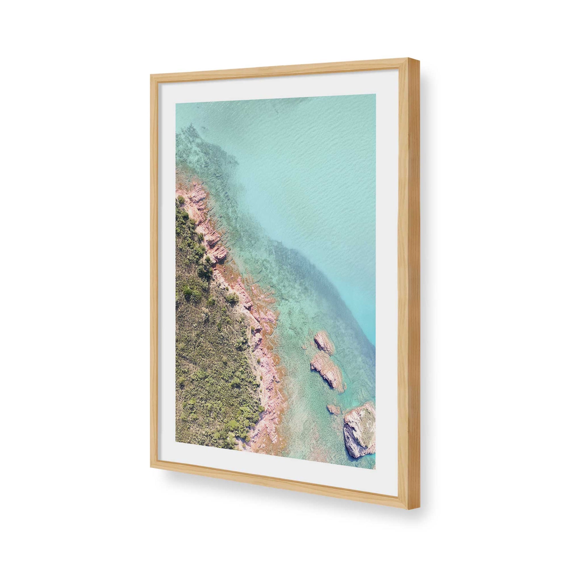 [Color:American Maple], Picture of art in a American Maple frame of the corner