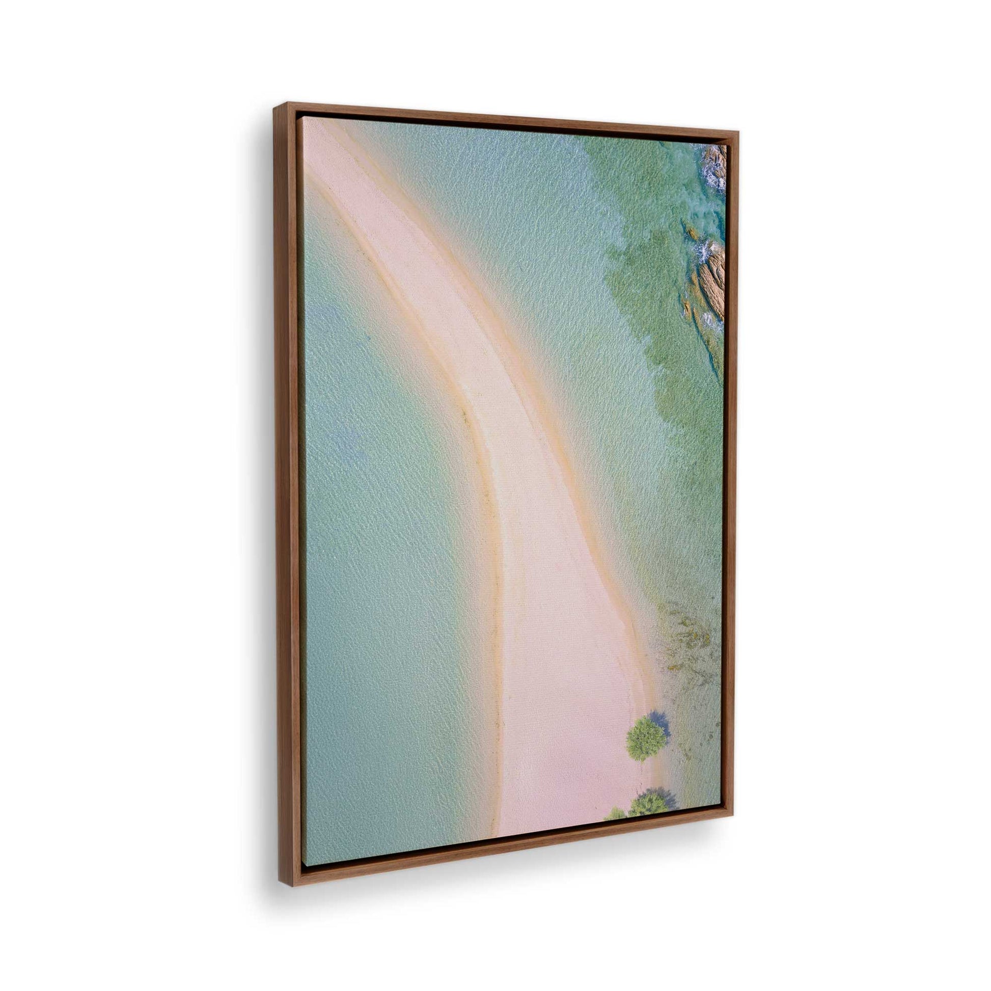 [Color:Walnut], Picture of the corner of the art