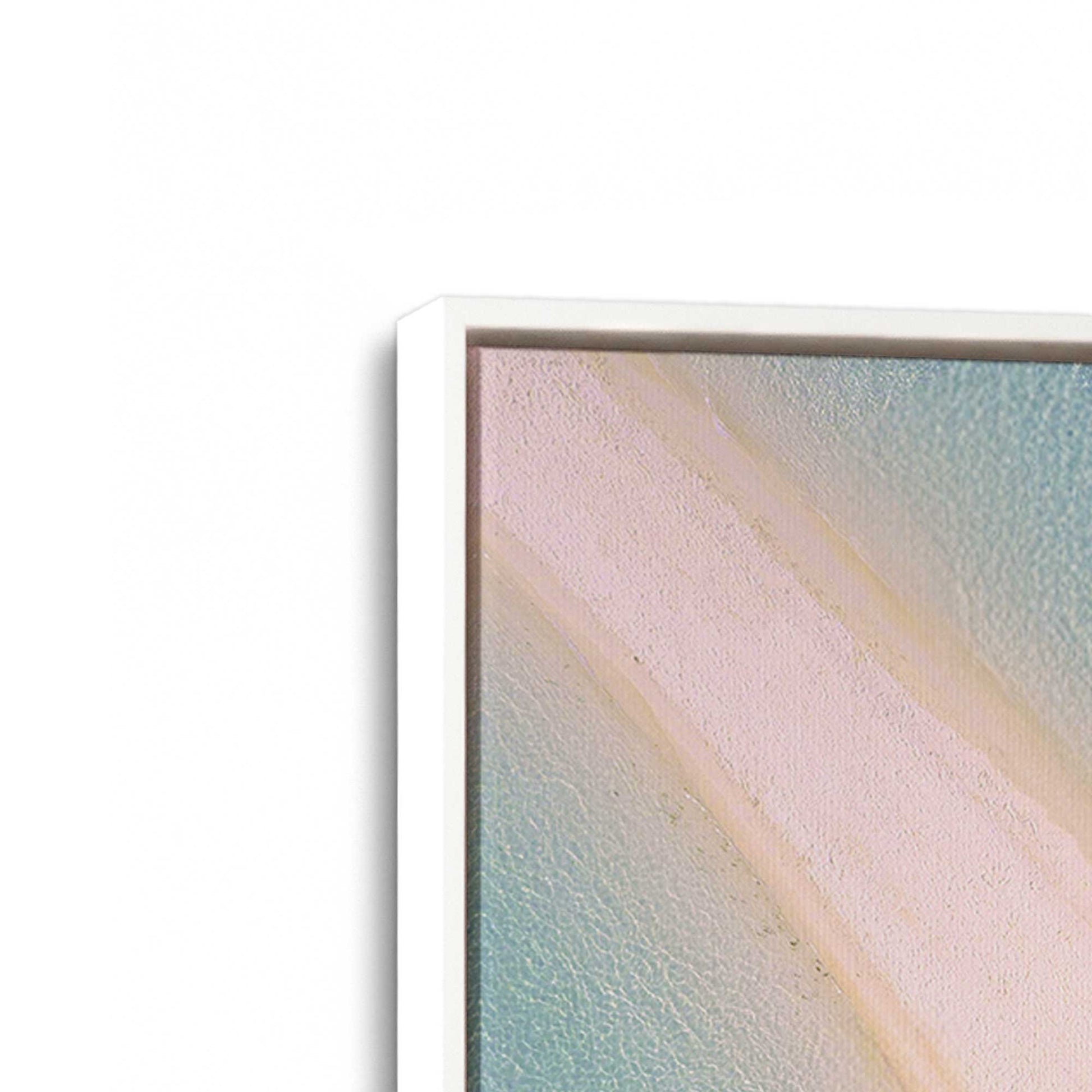 [Color:Opaque White], Picture of art in a White frame at an angle
