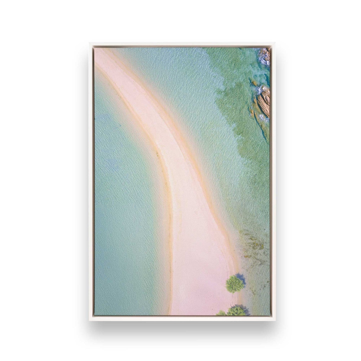 [Color:Opaque White], Picture of art in a White frame