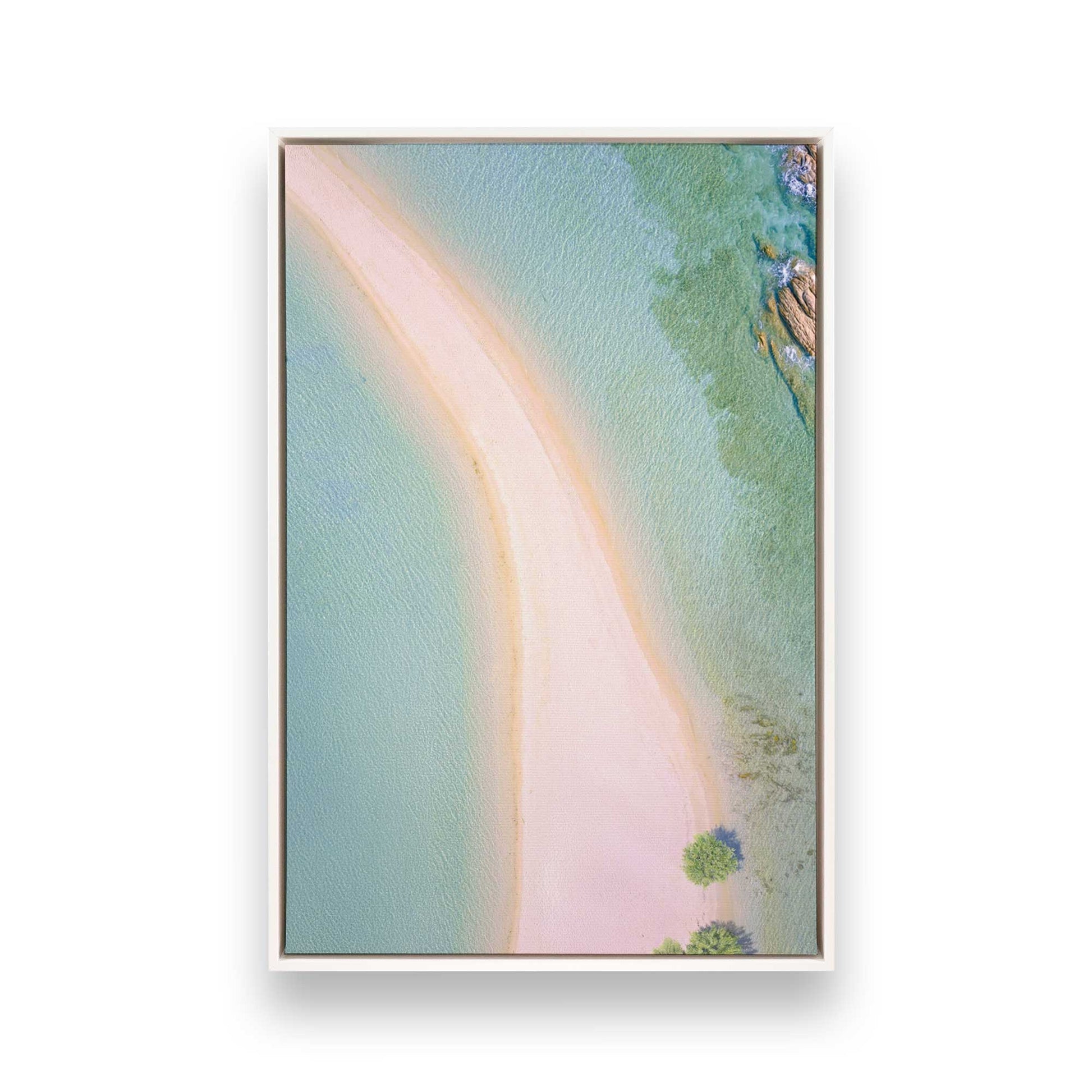 [Color:Opaque White], Picture of art in a White frame