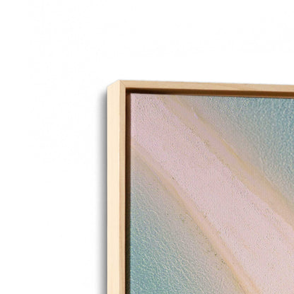 [Color:American Maple], Picture of art in a American Maple frame at an angle