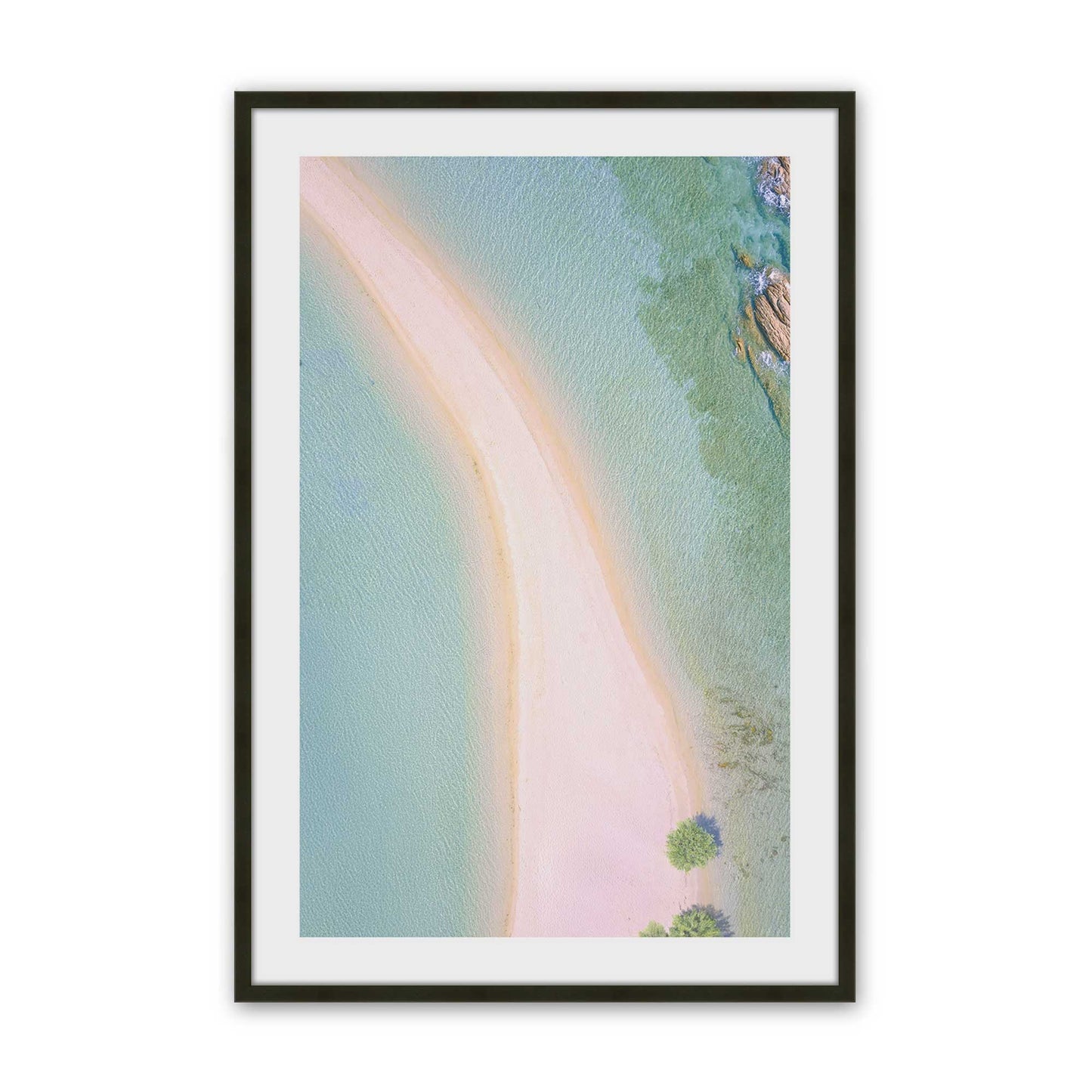 [Color:Satin Black], Picture of art in a Satin Black frame