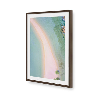 [Color:Brown], Picture of art in a Brown frame of the corner