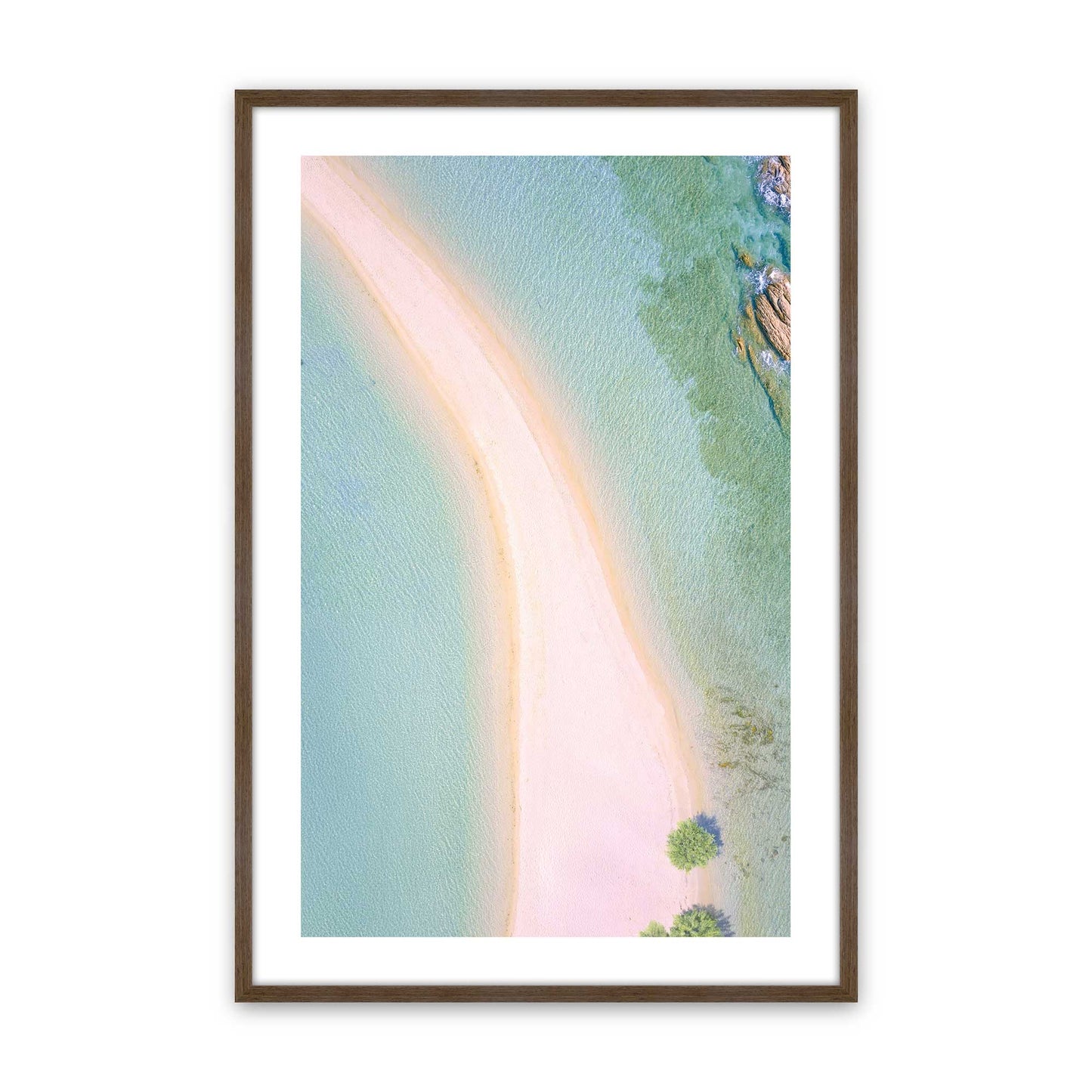 [Color:Walnut], Picture of art in a Walnut frame