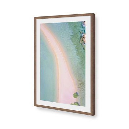 [Color:Walnut], Picture of art in a Walnut frame of the corner