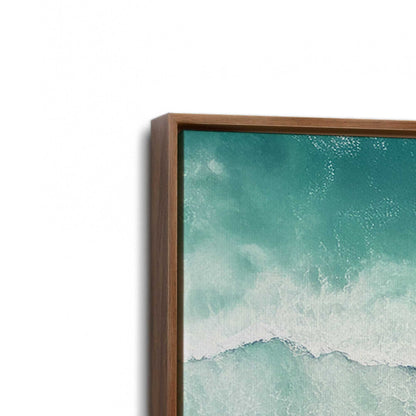 [Color:Walnut], Picture of art in a Walnut frame at an angle