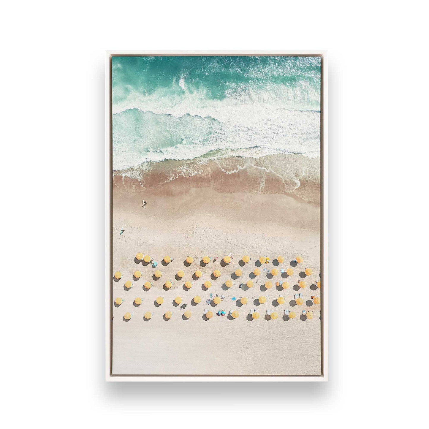 [Color:Opaque White], Picture of art in a White frame