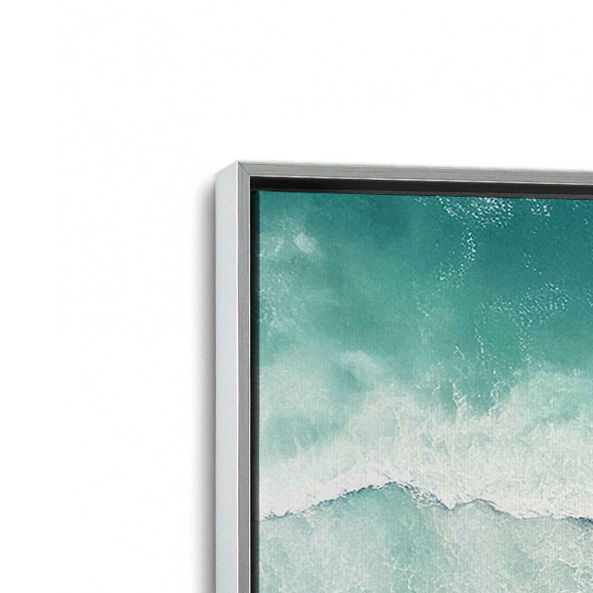 [Color:Polished Chrome], Picture of art in a Polished Chrome frame at an angle