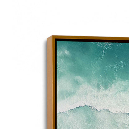 [Color:Polished Gold], Picture of art in a Polished Gold frame at an angle