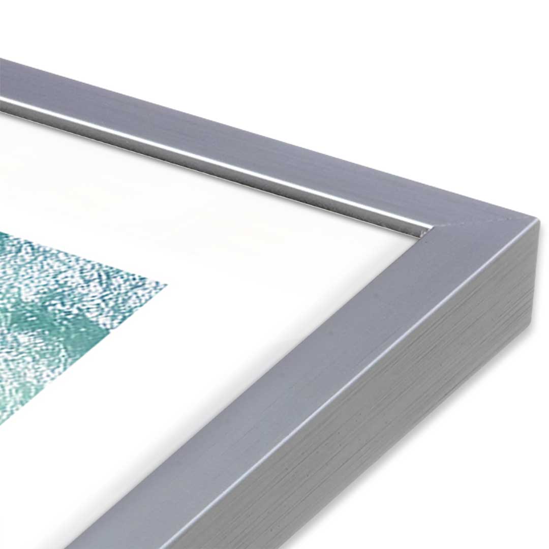 [Color:Polished Chrome], Picture of art in a Polished Chrome frame at an angle