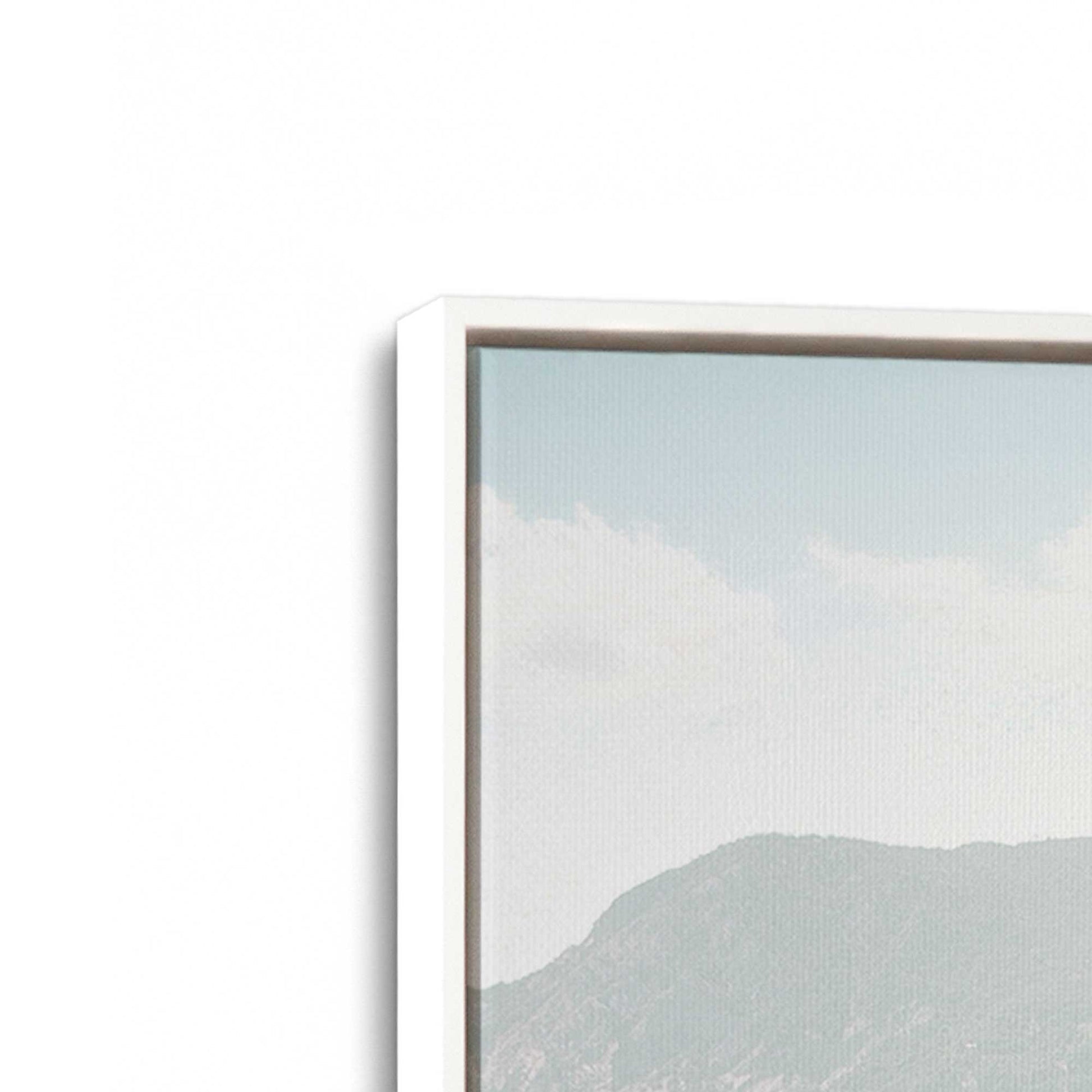 [Color:Opaque White], Picture of art in a White frame at an angle