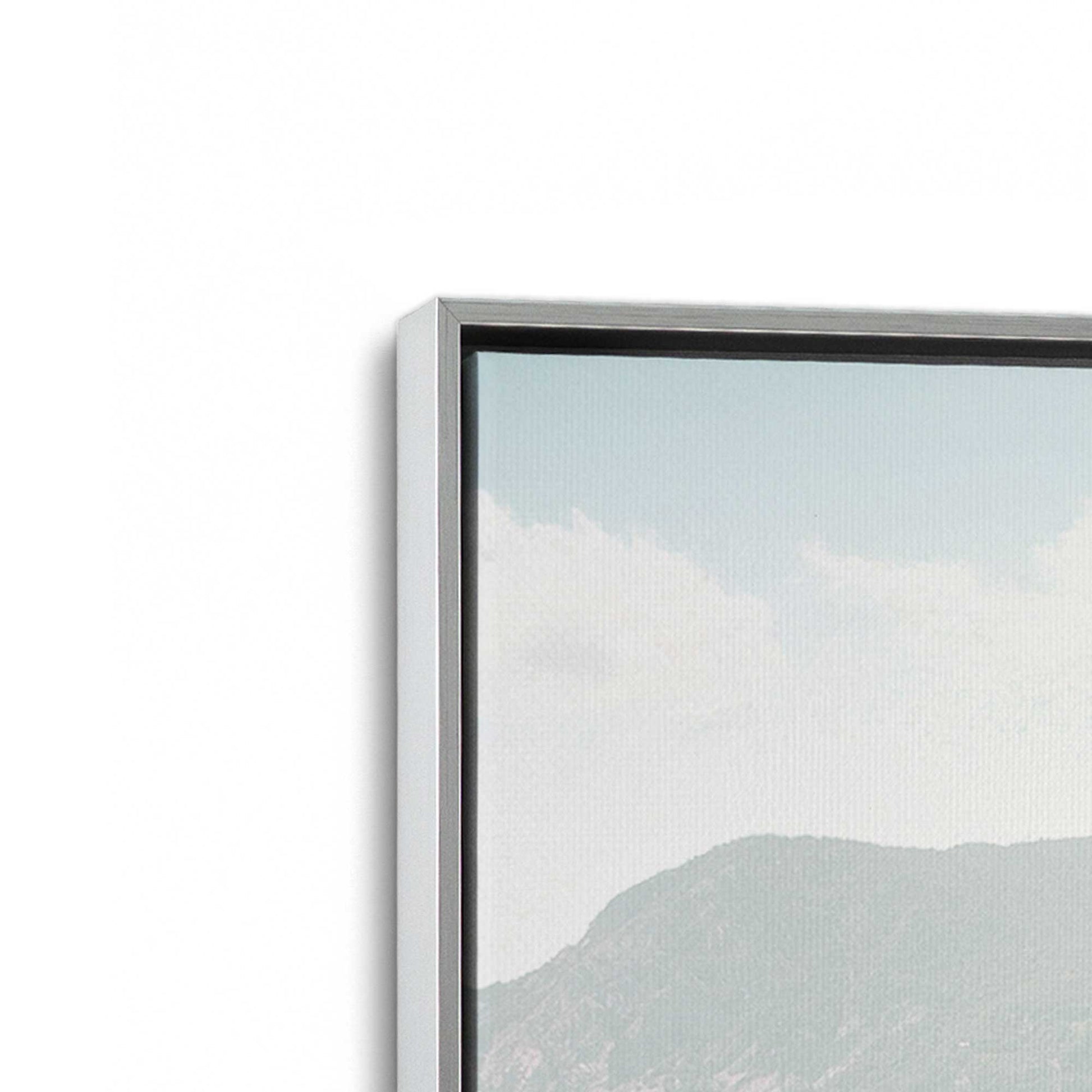 [Color:Polished Chrome], Picture of art in a Polished Chrome frame at an angle