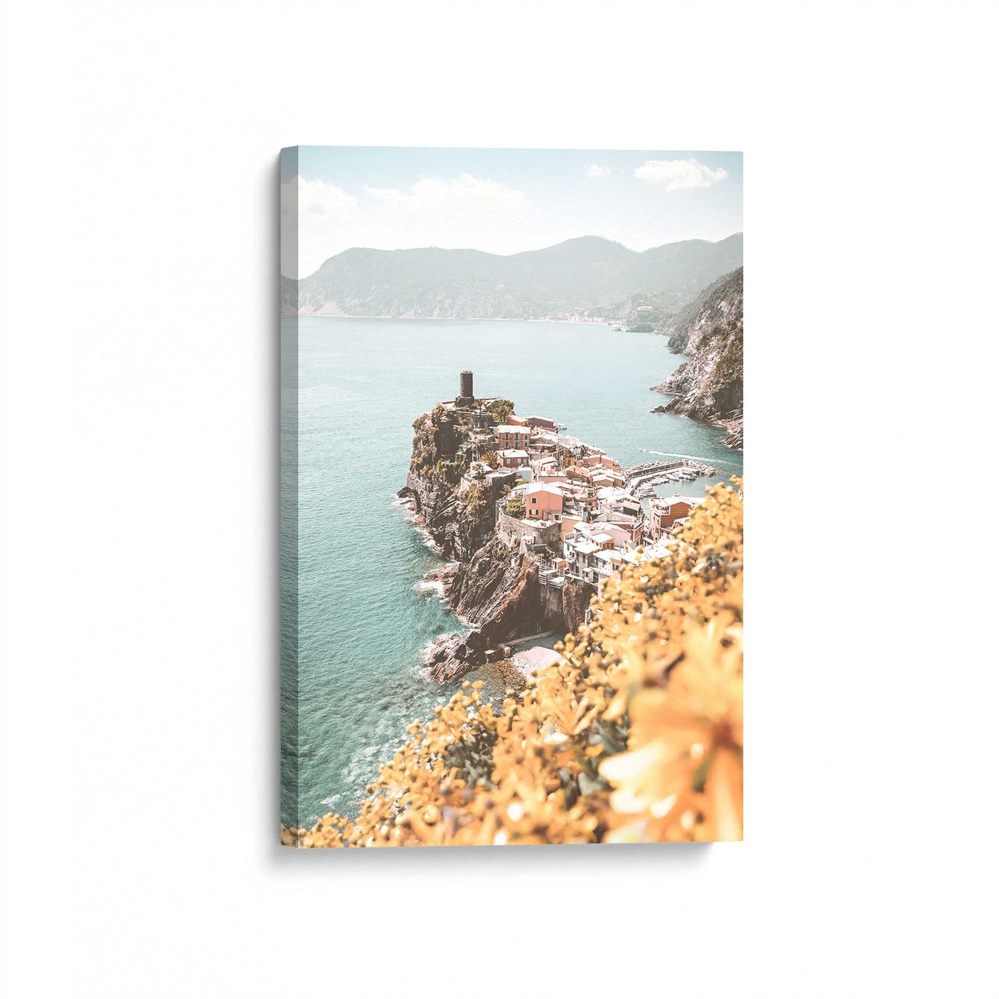 [Color:Stretched Canvas], Picture of art at an angle