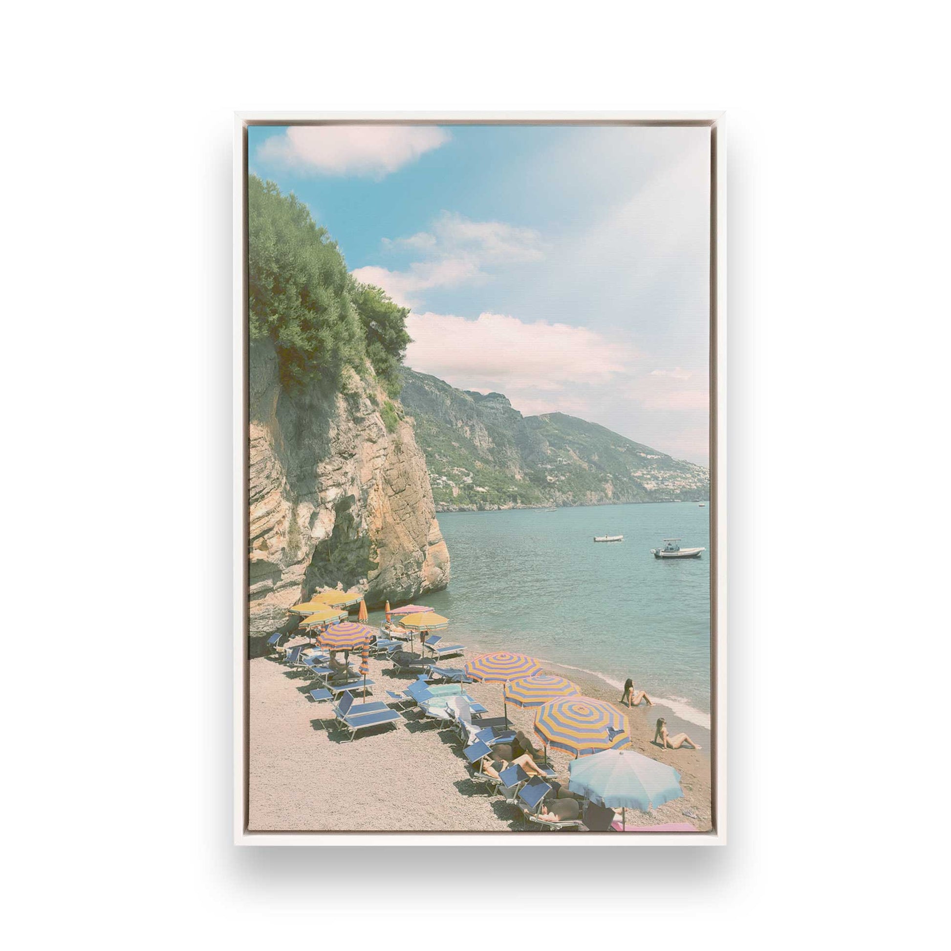 [Color:Opaque White], Picture of art in a White frame