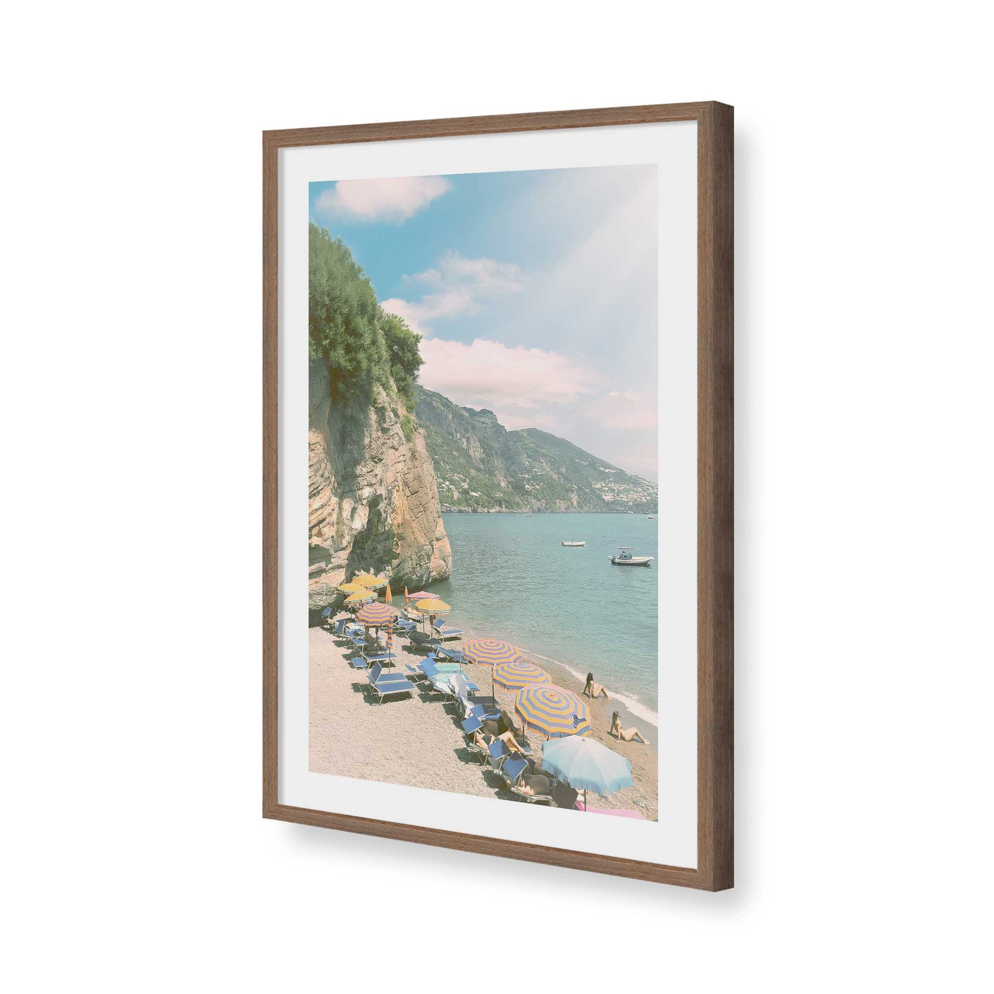[Color:Walnut], Picture of art in a Walnut frame of the corner