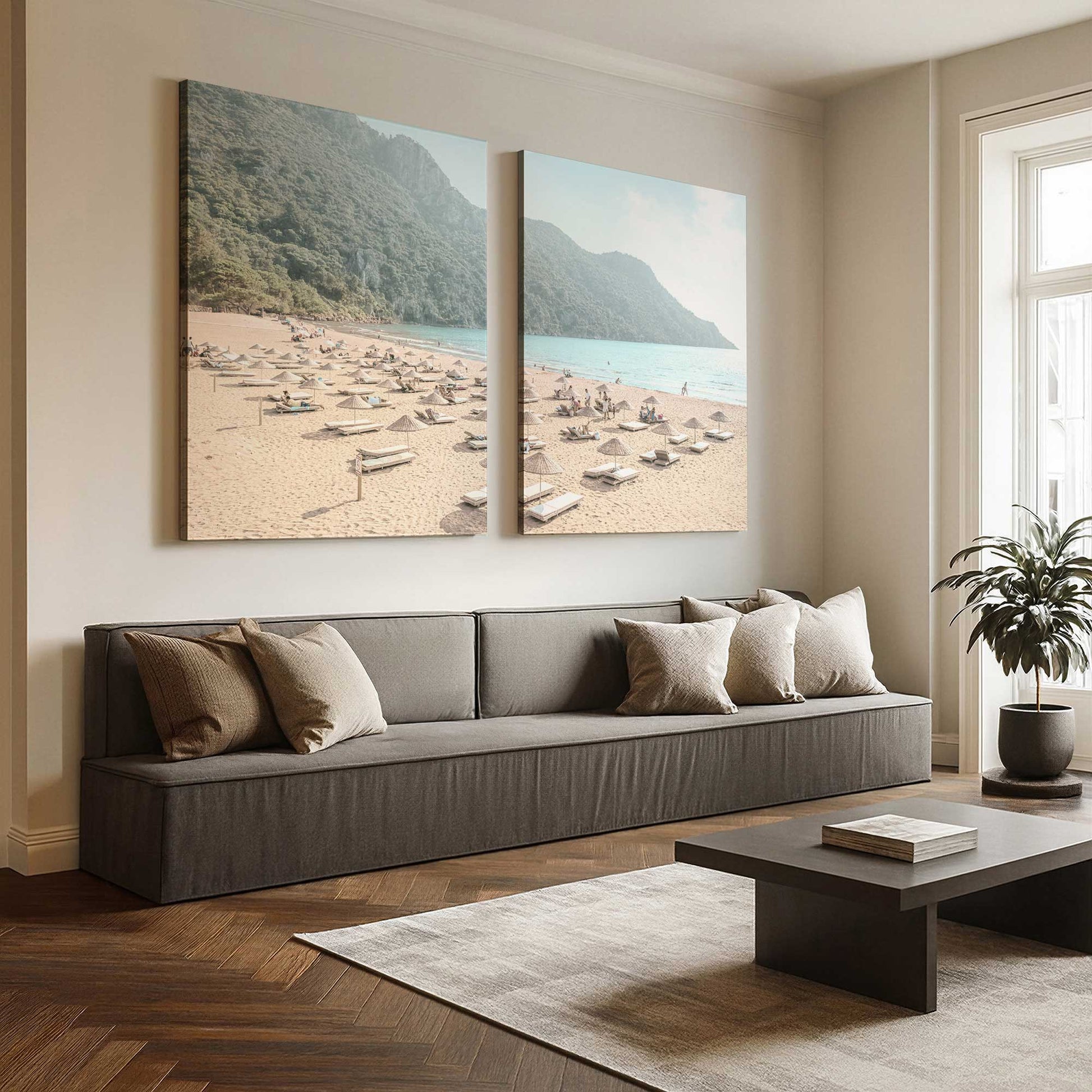 [Color:Stretched Canvas], Picture of art in a room