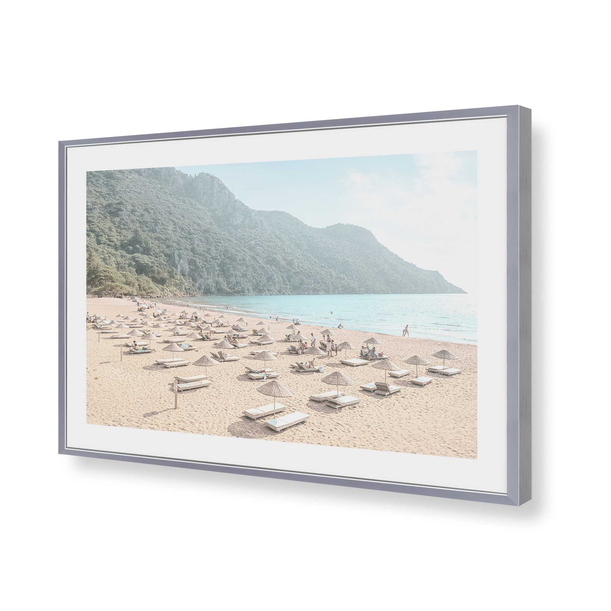 [Color:Polished Chrome], Picture of art in a Polished Chrome frame of the corner