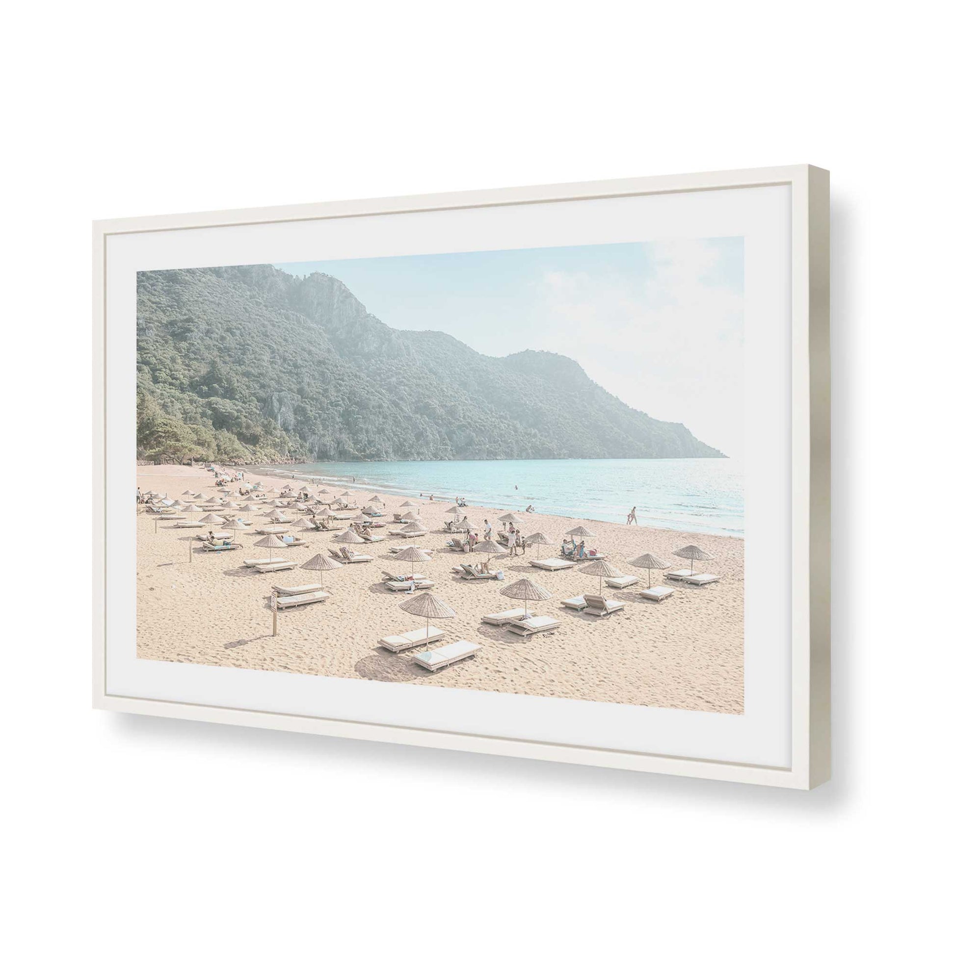 [Color:Opaque White], Picture of art in a Opaque White frame of the corner