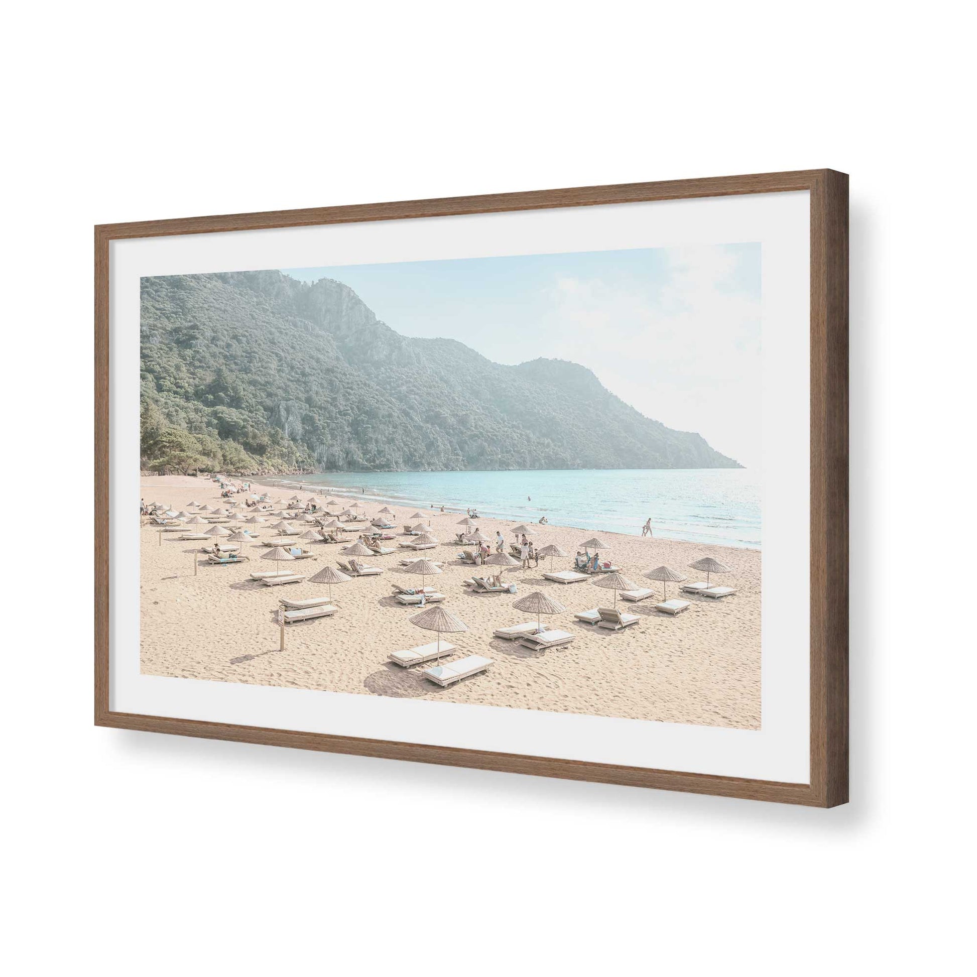 [Color:Walnut], Picture of art in a Walnut frame of the corner