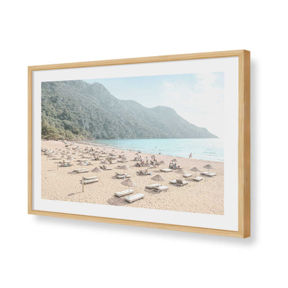 [Color:American Maple], Picture of art in a American Maple frame of the corner