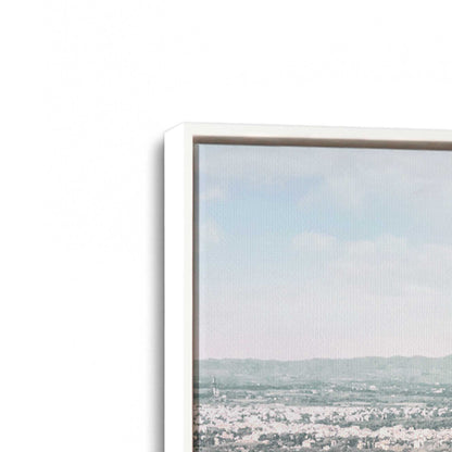 [Color:Opaque White], Picture of art in a White frame at an angle
