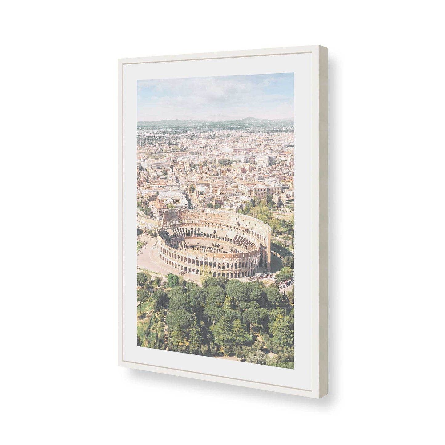 [Color:Opaque White], Picture of art in a Opaque White frame of the corner