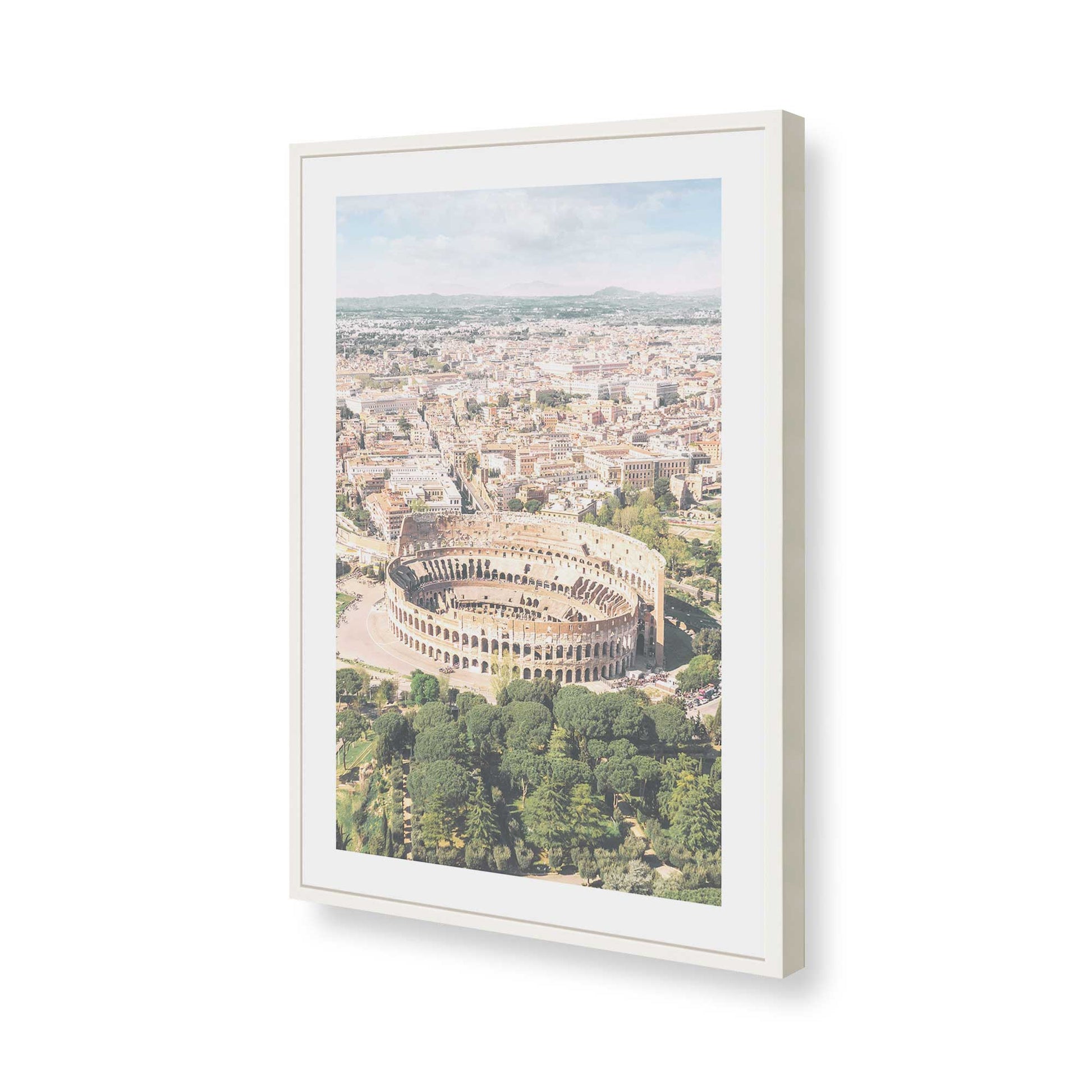 [Color:Opaque White], Picture of art in a Opaque White frame of the corner