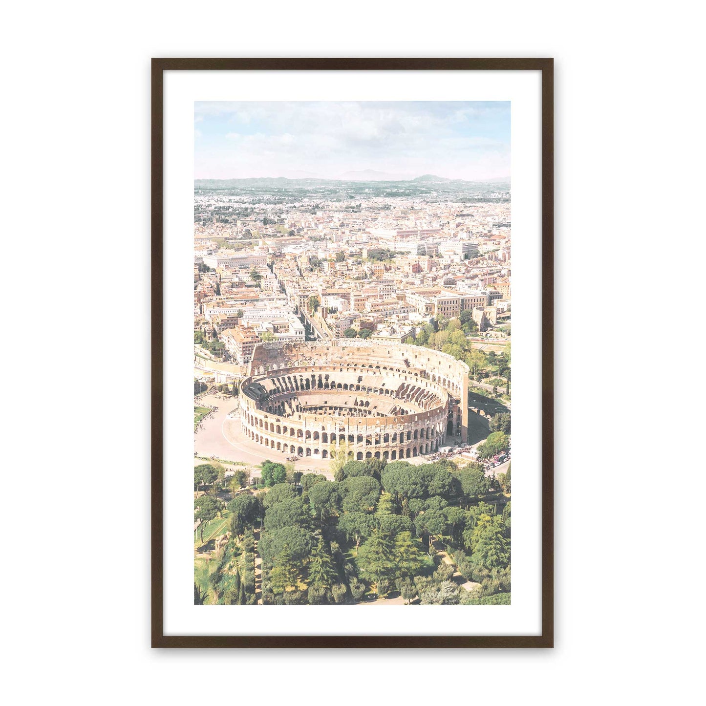 [Color:Brown], Picture of art in a Brown frame