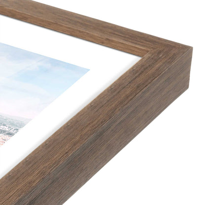 [Color:Walnut], Picture of art in a Walnut frame at an angle