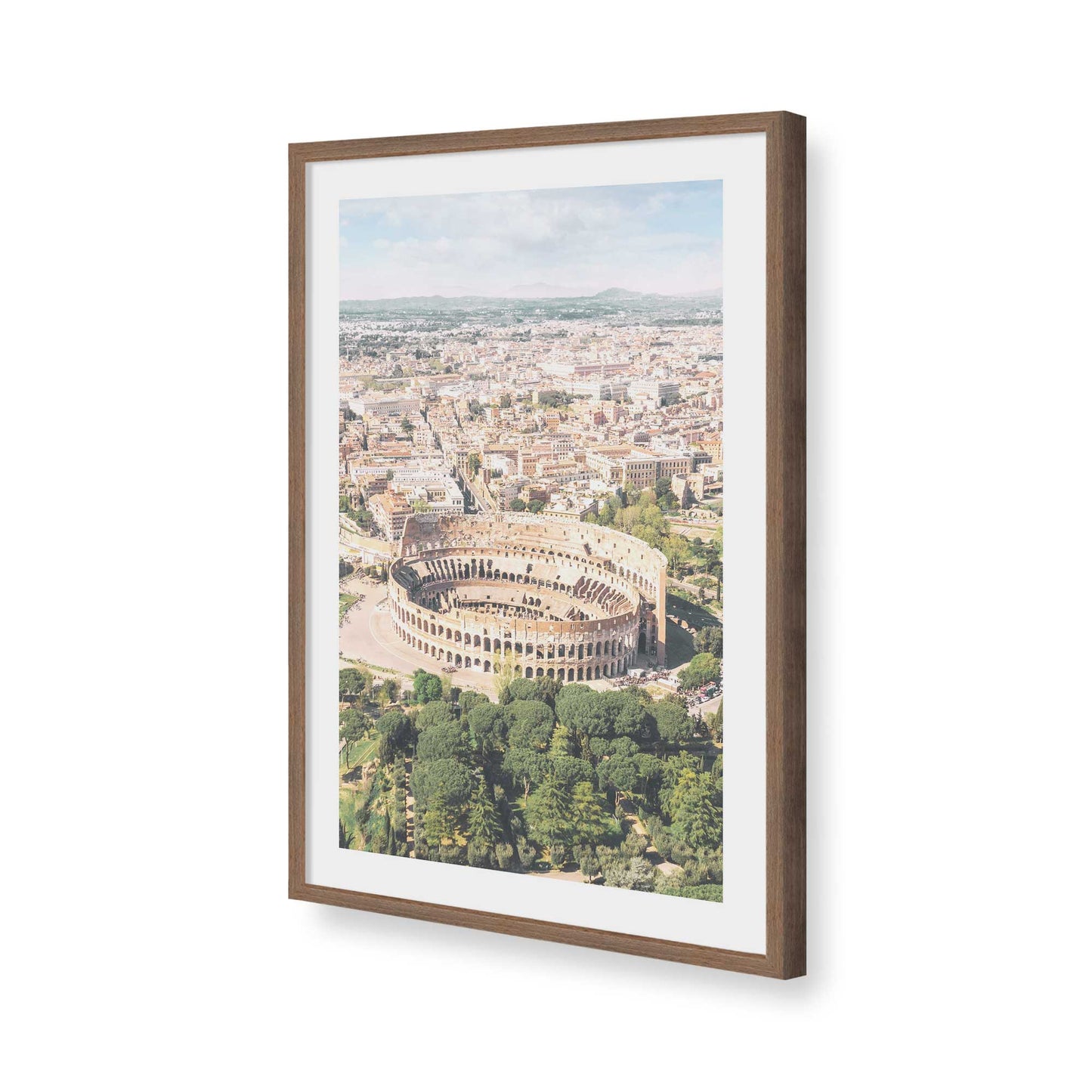 [Color:Walnut], Picture of art in a Walnut frame of the corner