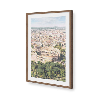[Color:Walnut], Picture of art in a Walnut frame of the corner
