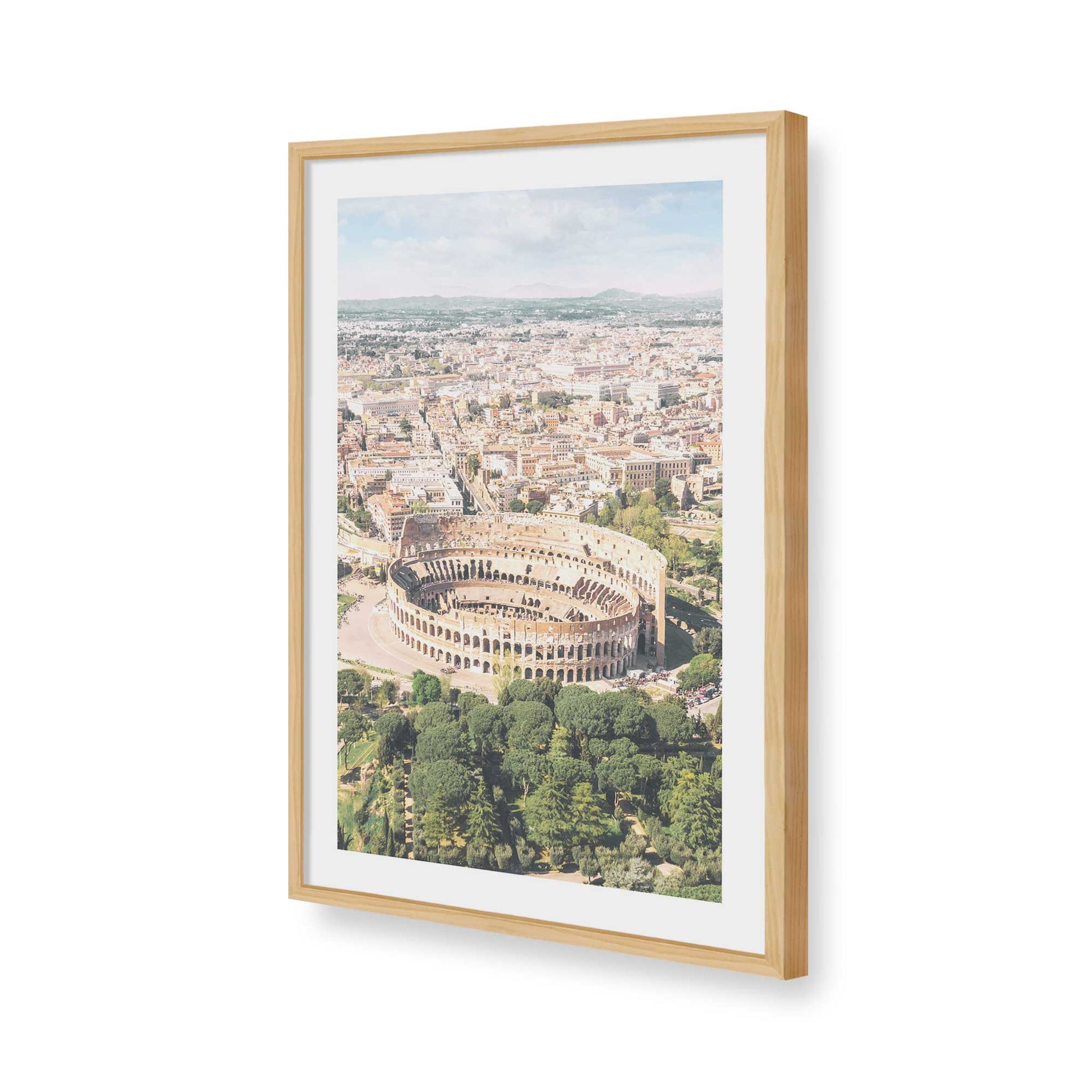 [Color:American Maple], Picture of art in a American Maple frame of the corner