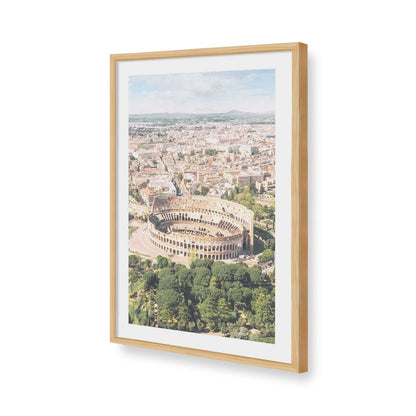 [Color:American Maple], Picture of art in a American Maple frame of the corner