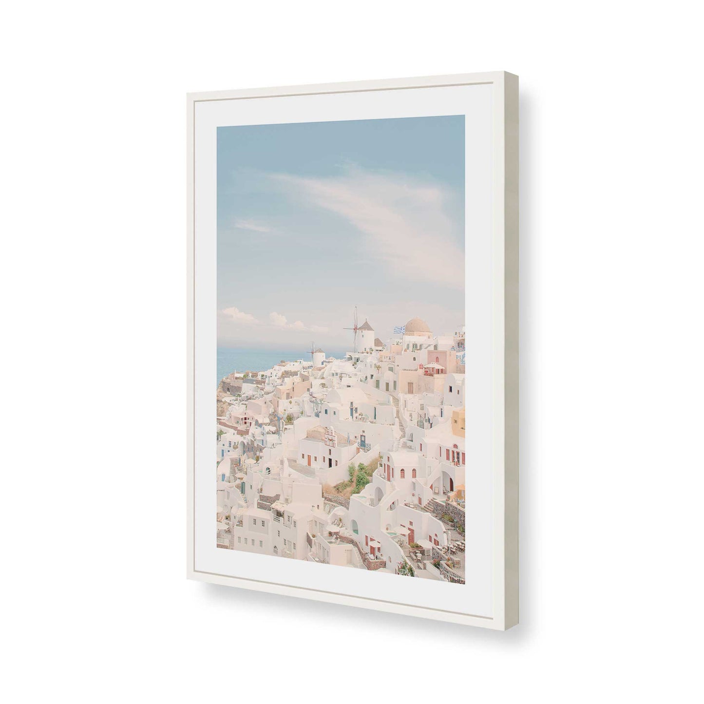 [Color:Opaque White], Picture of art in a Opaque White frame of the corner