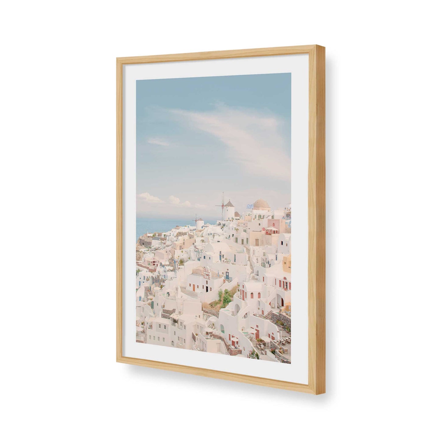 [Color:American Maple], Picture of art in a American Maple frame of the corner