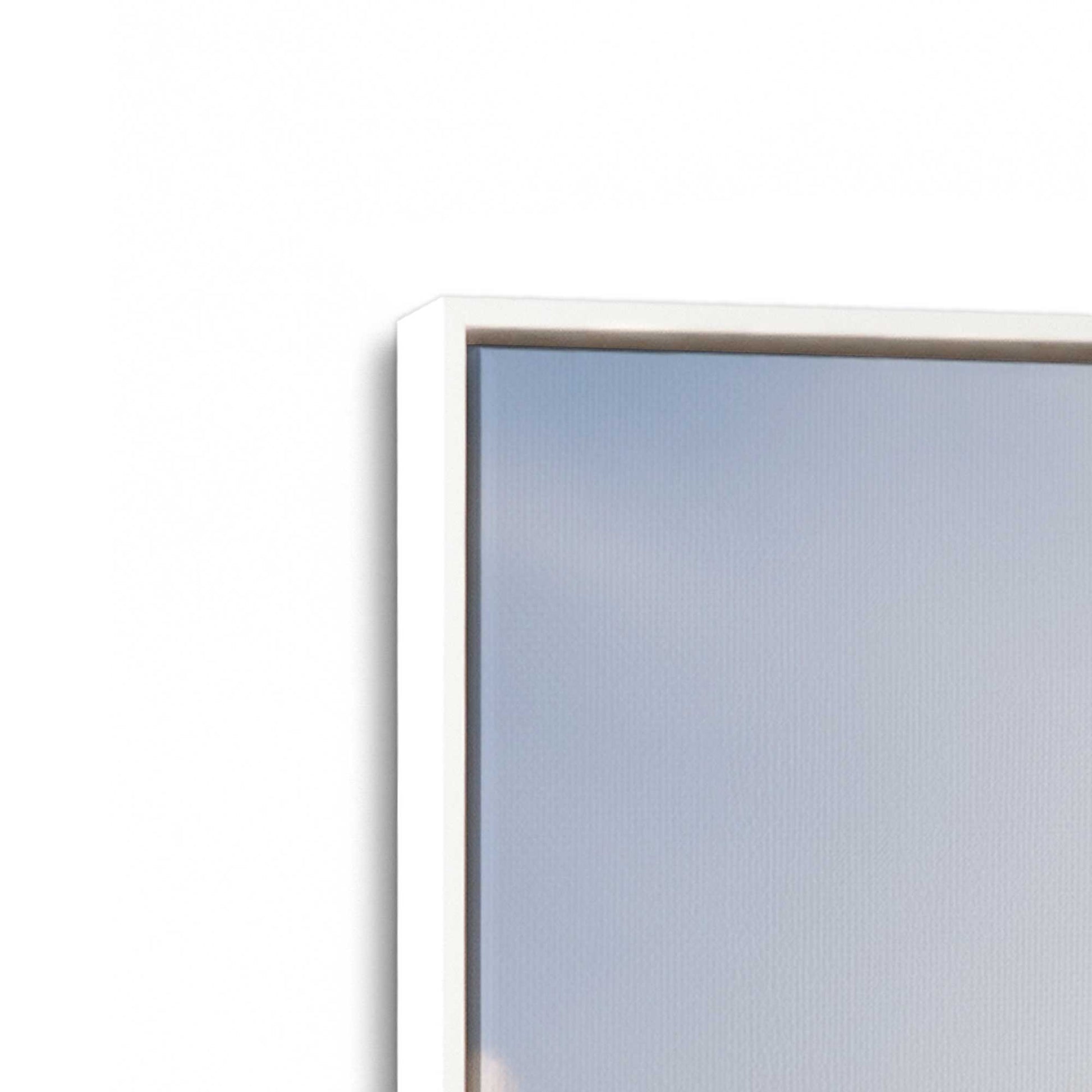 [Color:Opaque White], Picture of art in a White frame at an angle