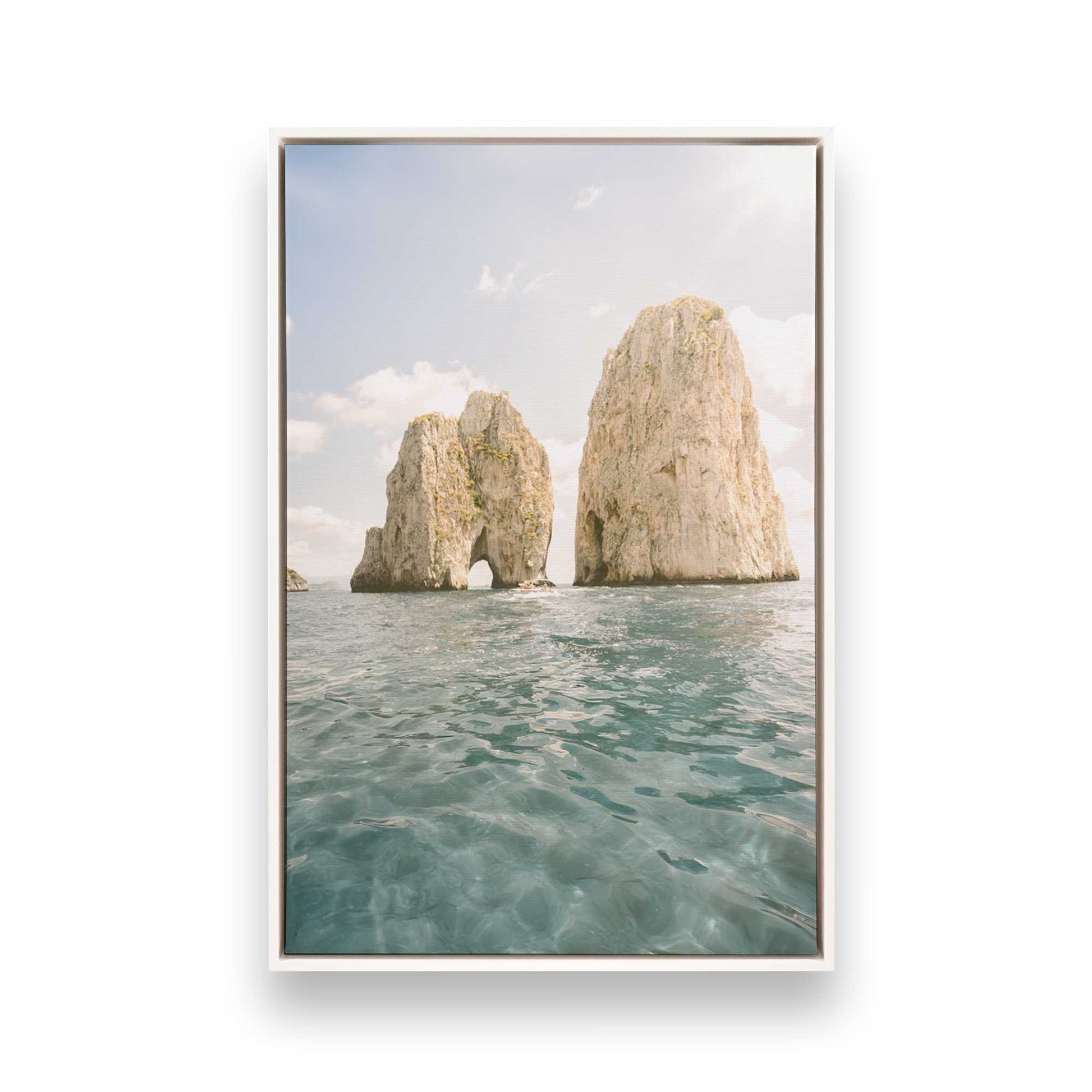 [Color:Opaque White], Picture of art in a White frame