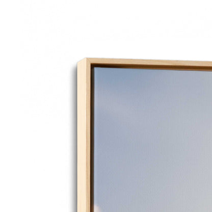 [Color:American Maple], Picture of art in a American Maple frame at an angle