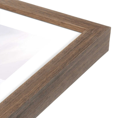 [Color:Walnut], Picture of art in a Walnut frame at an angle
